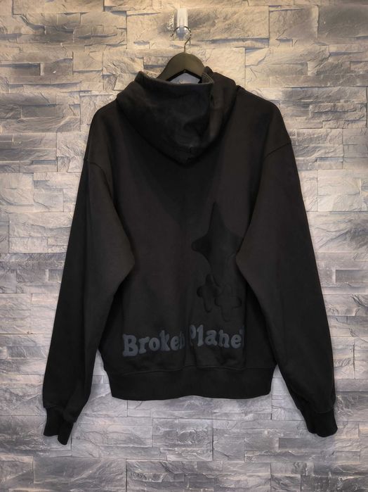 Bluza z Kapturem Broken Planet Hoodie Ciemnobrązowa Logo out shadows