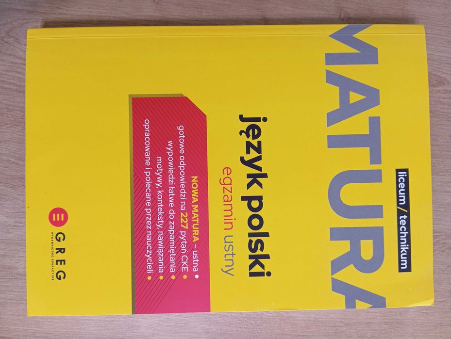 Język Polski - MATURA 2023 - egzamin pisemny i ustny - wyd, GREG