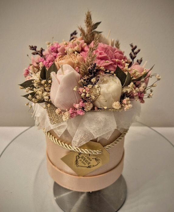 Flowerbox ze świec sojowych