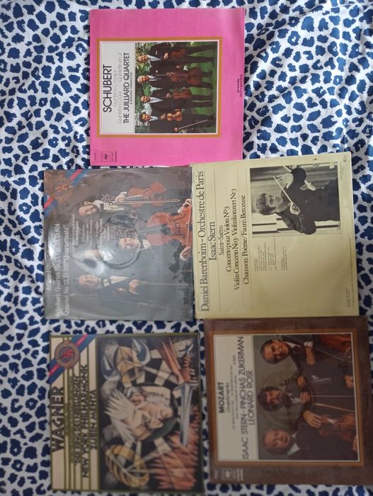 5 discos de vinil musica clássica 	Selo 	CBS Records Masterworks