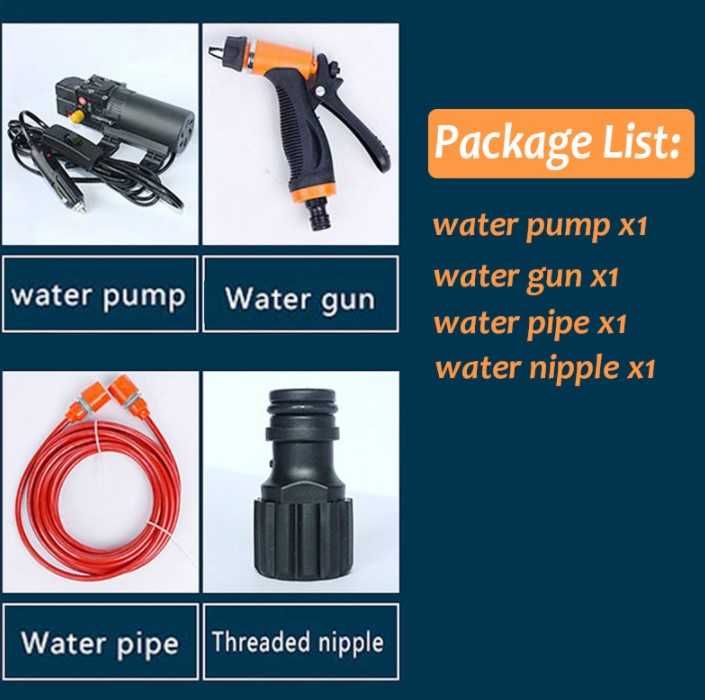 Lavadora alta pressão portátil 12V