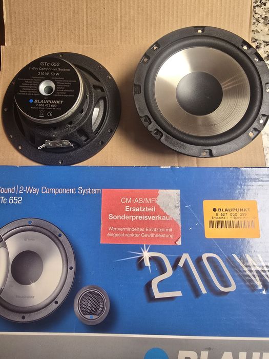 Colunas Blaupunkt GTc652 2 way 210W - NOVAS