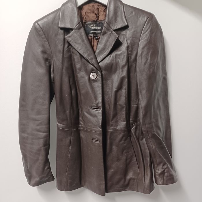 Casaco usado de pele