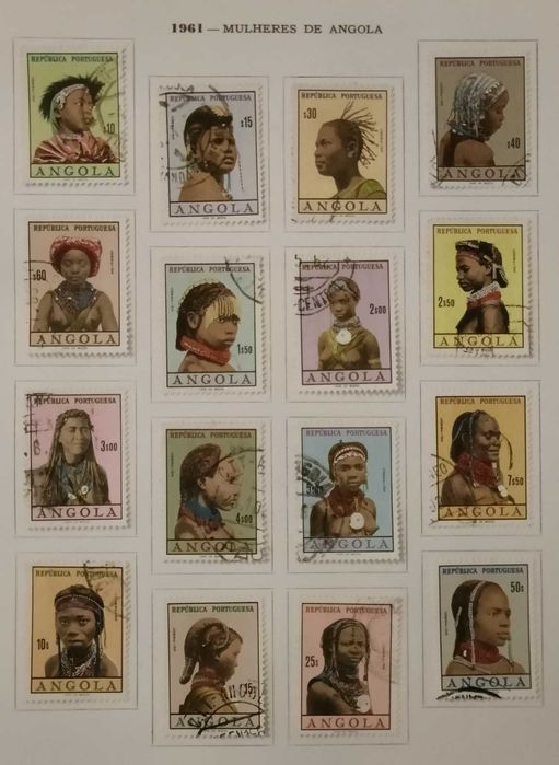 Album de selos de Angola desde o Século XIX