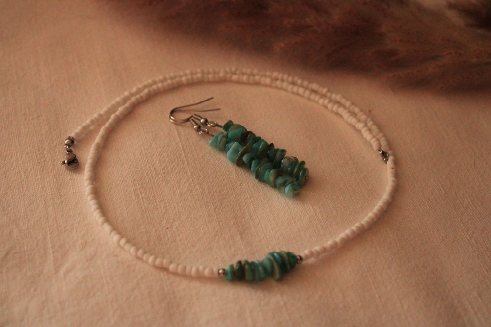 Coleção colar e brincos