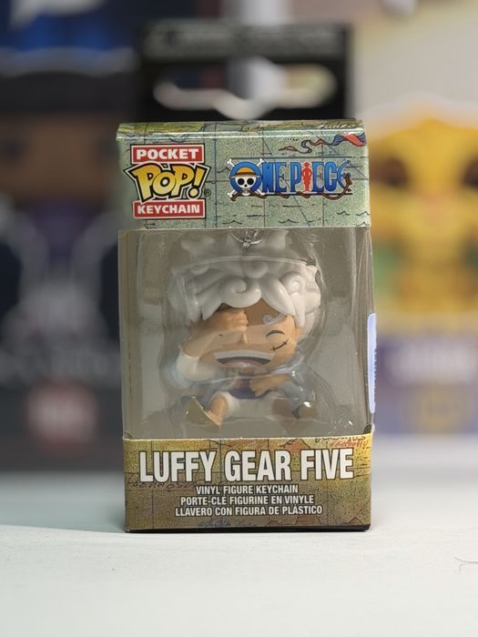 Оригінальний колекційний брелок Funko Pop Keychain Luffy Луффі One Piece Ван Піс Аніме Ексклюзив Фанко Поп П'ятий Гір Gear 5 Брелок Фігурка Манга