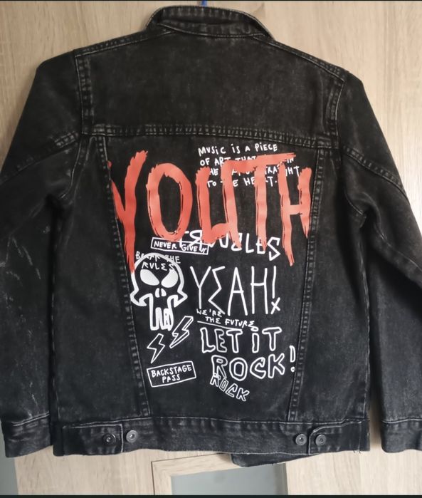 Kurtka jeansowa 140 rock style