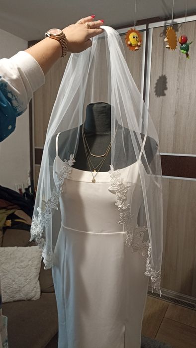 Suknia ślubna roz  L - 40 welon gratis