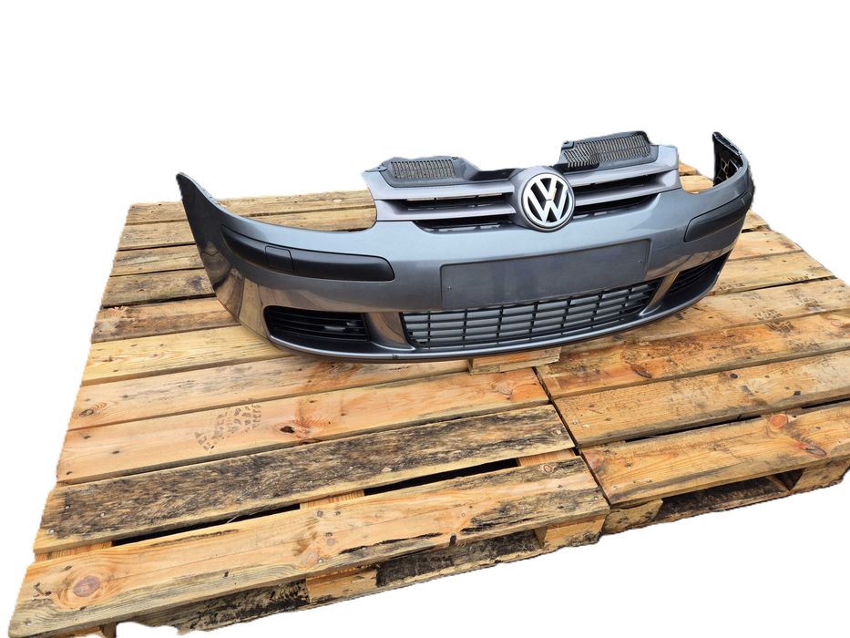 VW GOLF V 5 LA7T Przedni Przód Kompletny Zderzak Spryskiwacze JETTA