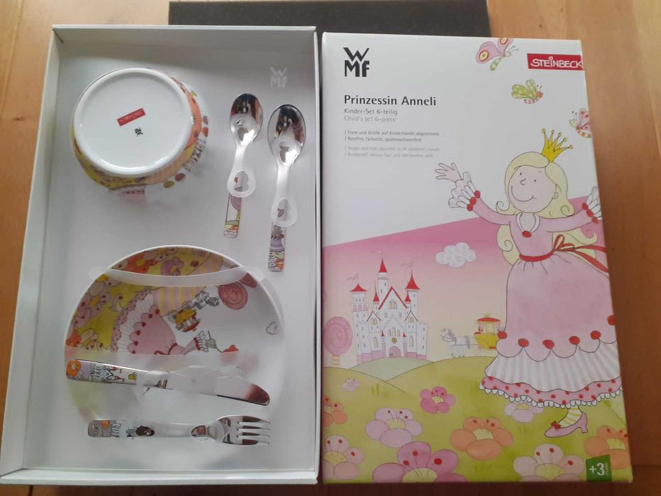 Zestaw WMF Sztućce i naczynia dziecięce Księżniczka Anneli 6 elementów