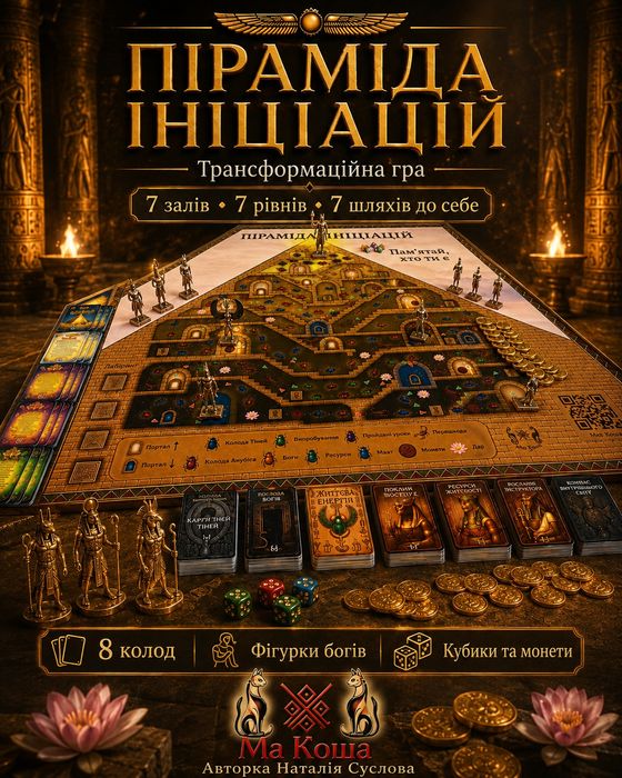 Трансформаційні Гра "Піраміда Ініціацій". Авторка Наталія Суслова. Ма Коша.