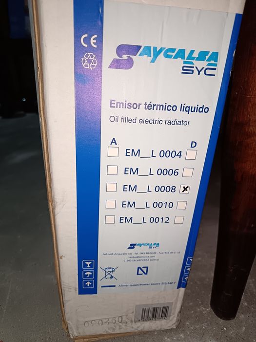 Aquecedor/Emissor térmico elétrico