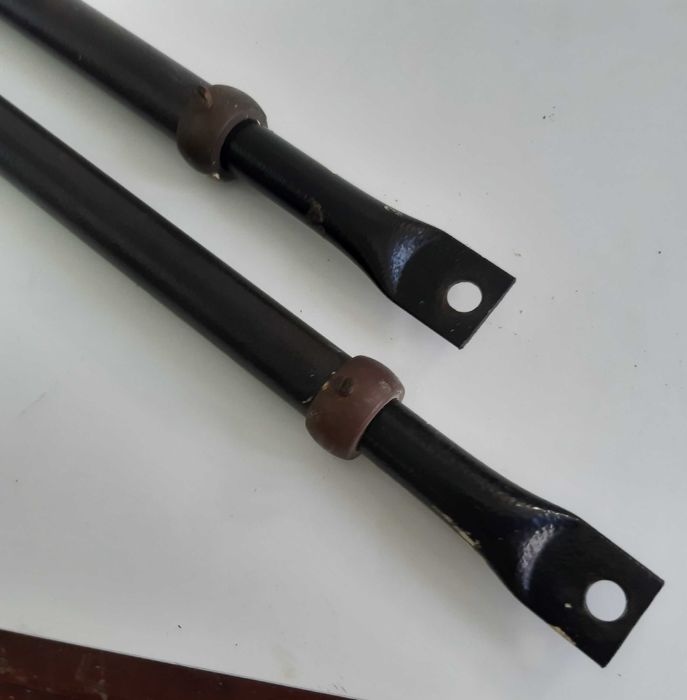 Duas Varas Barras Extensíveis Trancas de Fechadura