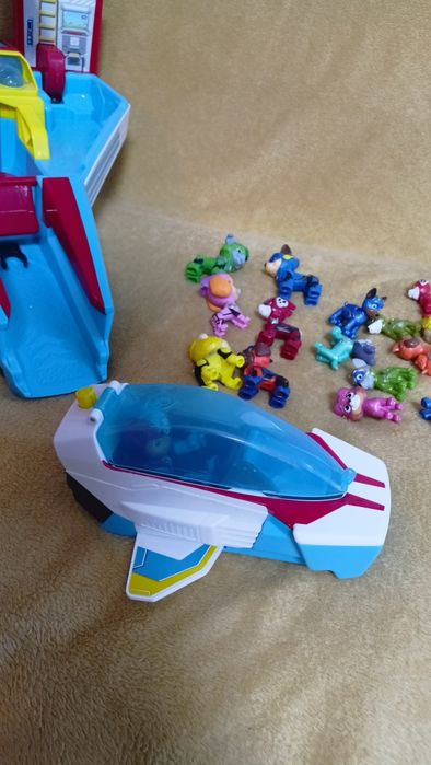 Psi patrol wielki odrzutowiec patrolowiec Mighty Pups Jet + figurki