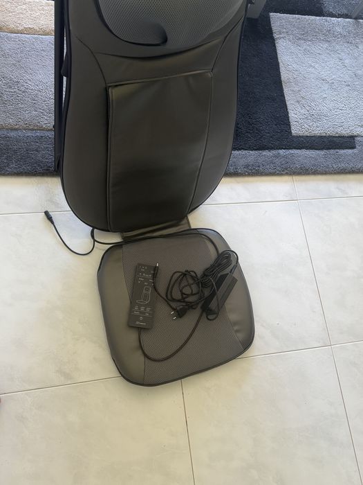 Assento Massageador Shiatsu SNAILAX — massagem de costas com aquecimento