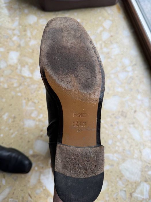 Кожаные сапоги Fendi — zdjęcie 3