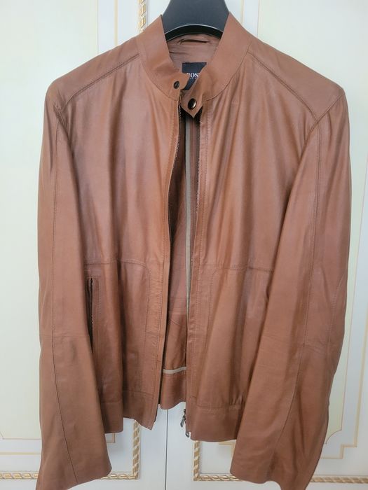 Кожаная куртка BOSS
