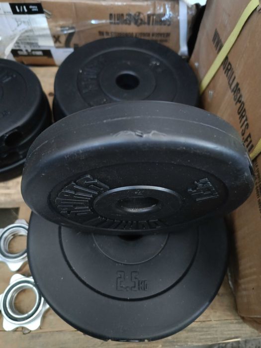 Hantle powlekane/gumowane regulowane Gorilla Sports 2x 10 kg (1297)