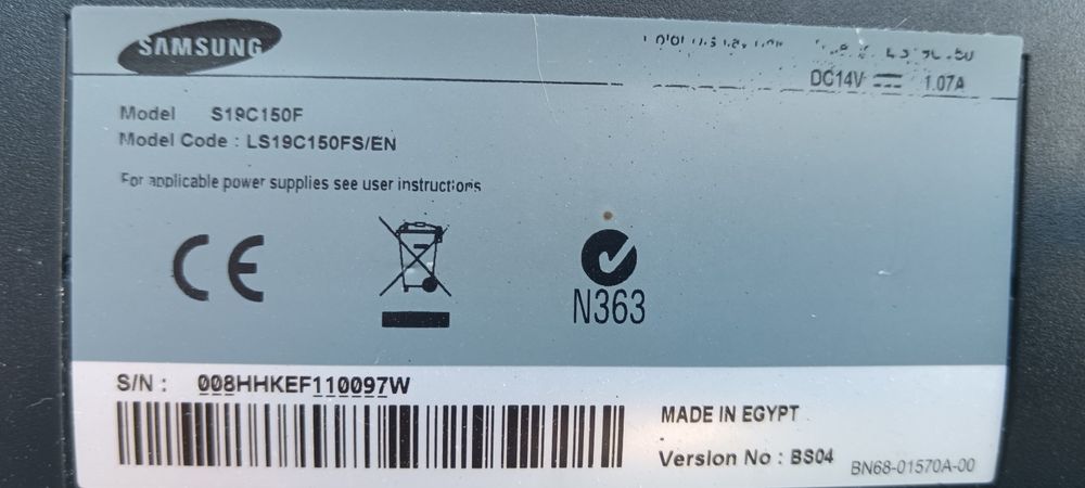 Monitor Samsung 19 polegadas