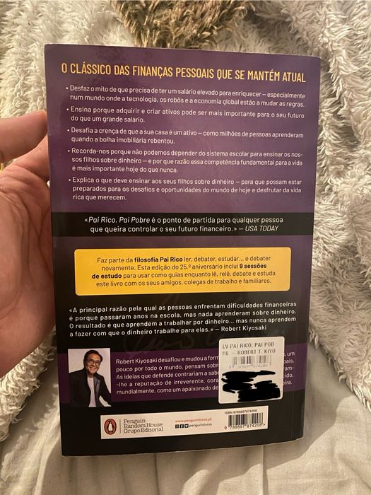 Livro pai rico pai pobre em portugues como novo