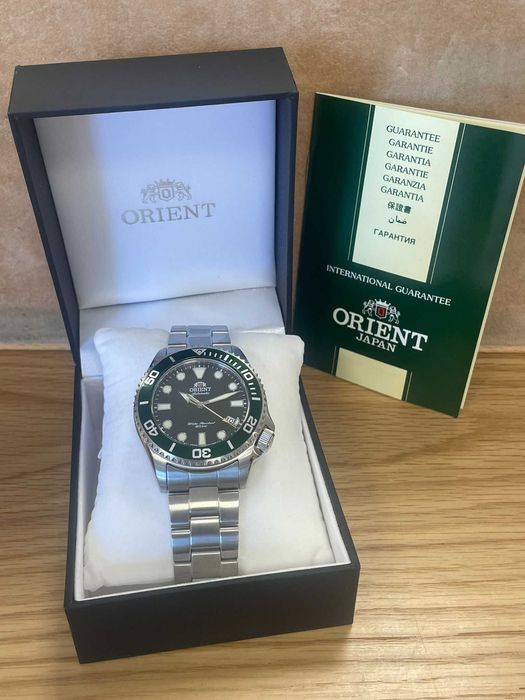 Relógio Orient Automático Triton 43mm Mostrador Verde-Novo c/ Garantia