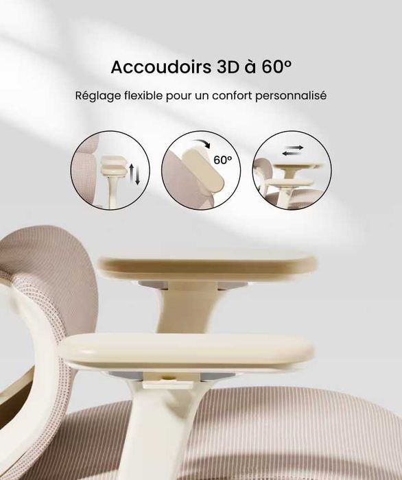 Cadeira ergonómica FlexiSpot C7 – como nova – cor damasco