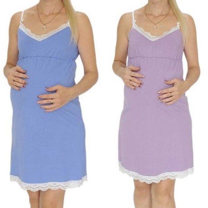 Комплект у пологовий та для дому, мереживні халат та сорочка 46-54