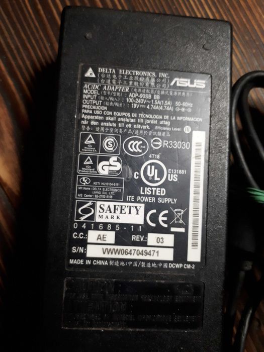 Asus 19V 4.74A 90W zasilacz oryginał