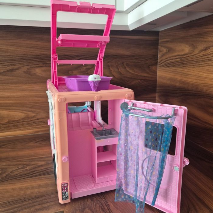 Barbie – duży kamper + samochód | zestaw