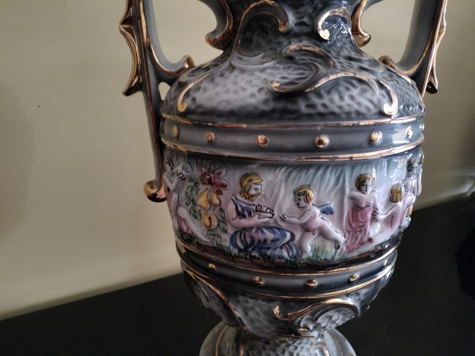 Conjunto vintage Raúl da Bernarda – Ânfora e terrina monumental R.B. Alcobaça