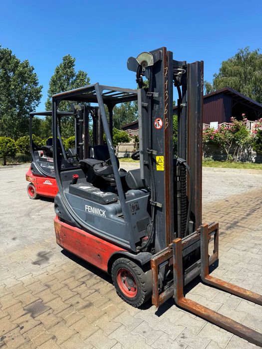 wózek widłowy elektryczny LINDE E14-02 1400kg Triplex 4.80m 2006r 4200mtg