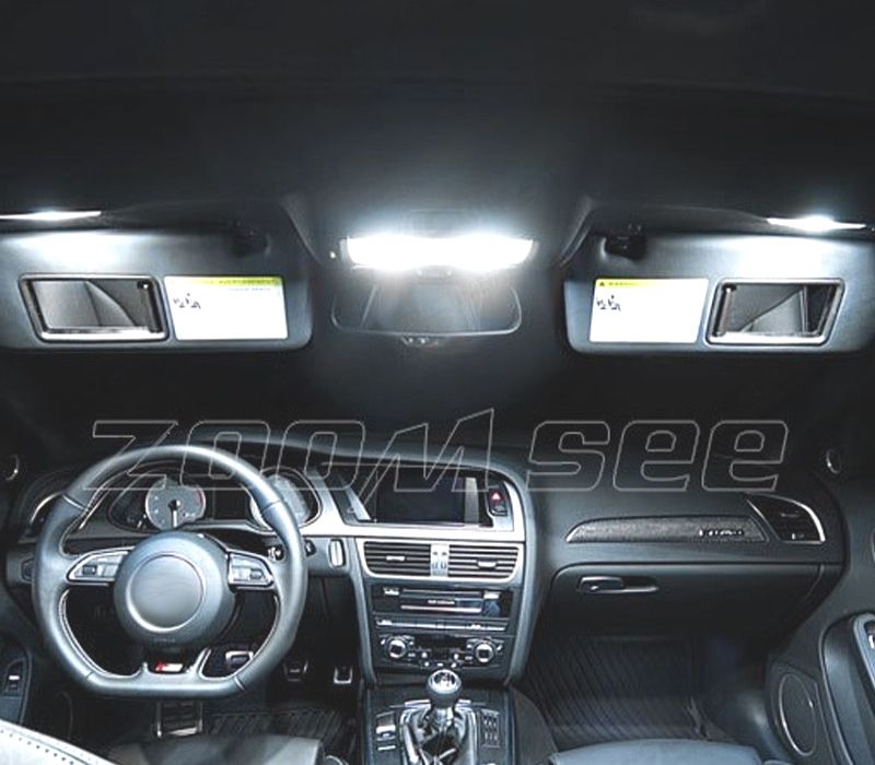 KIT COMPLETO 17 LAMPADAS LED INTERIOR AUDI A4 S4 RS4 B8 QUATTRO SEDAN