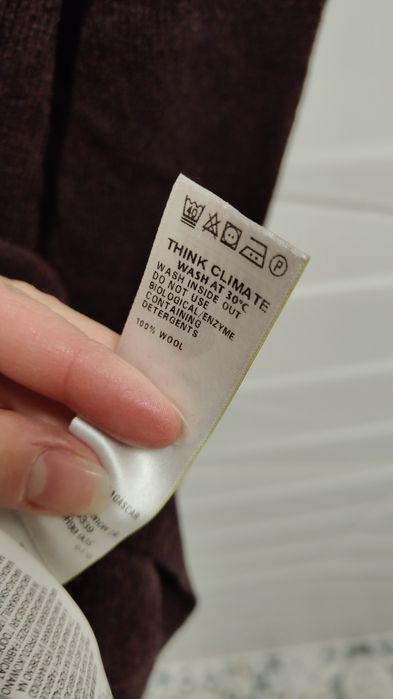 Sweter M&S r. L bordowy 100% wełna