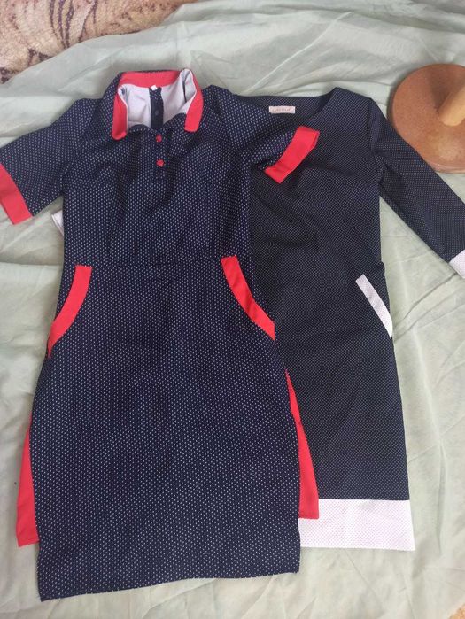 ЛОт - 2платья в горох.46р. Турция.