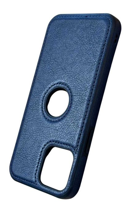 Iphone 12/12 PRO Etui Case Obudowa a'la skórzane Granatowe kod 2201