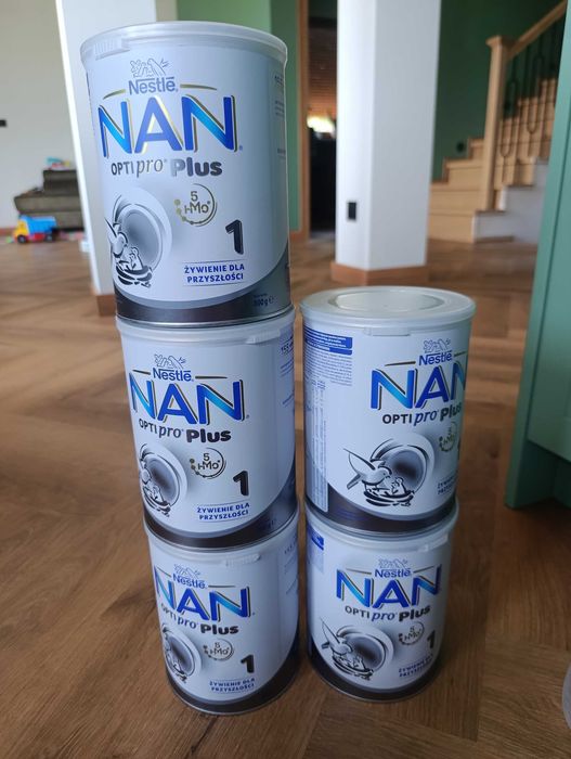 Mleko modyfikowane Nan Pro Plus 1 - 5 opakowań 800g