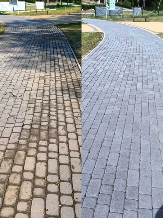 Mycie elewacji, kostki brukowej, dachów, tarasów, ogrodzeń,hal