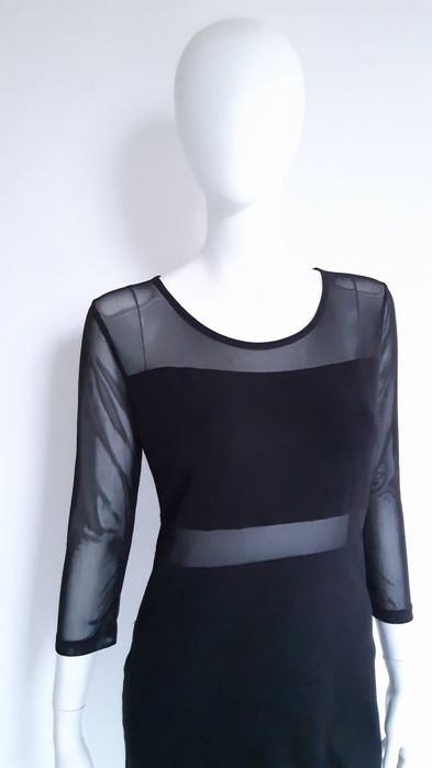 Sukienka mala czarna zip H&M divided
