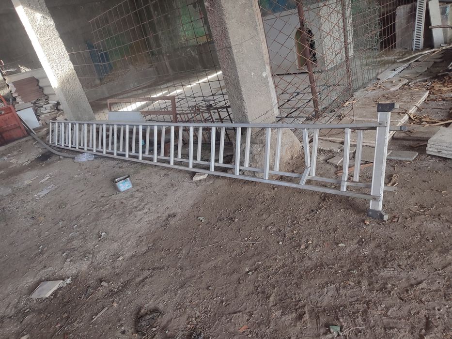 Escada de 2x6metros toda em alumínio