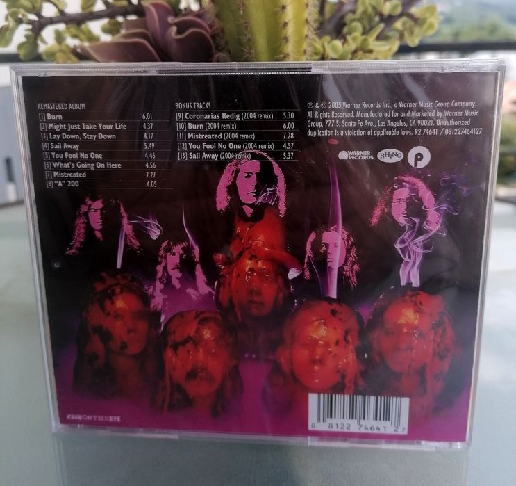 Dee Purple - Burn (Cd NOVO e embalado)