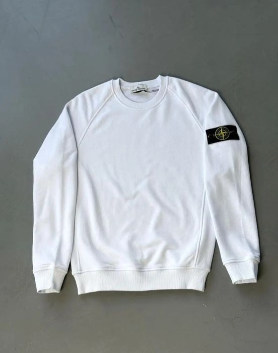 Світшот у стилі Stone Island (білий)