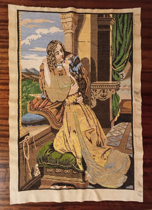 Картина, Вышивка крестом. Ручная работа. Большая картина.