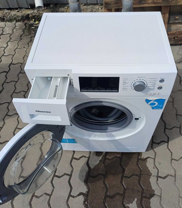 Узкая 45 см стиральная машина Hisense WFU6012 6 кг А++ б/у