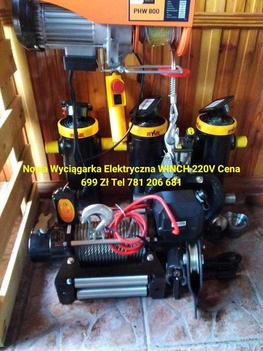 Nowa Wyciągarka Elektryczna WINCH 699 ZŁOTYCH Lina Hak Zblocze Pilot