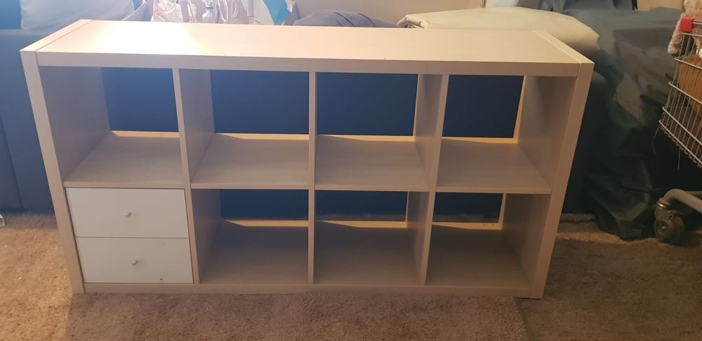 Móvel, secretária, bloco de 2 gavetas.