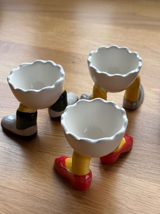 Podstawki ceramiczne do jajek Casablanca