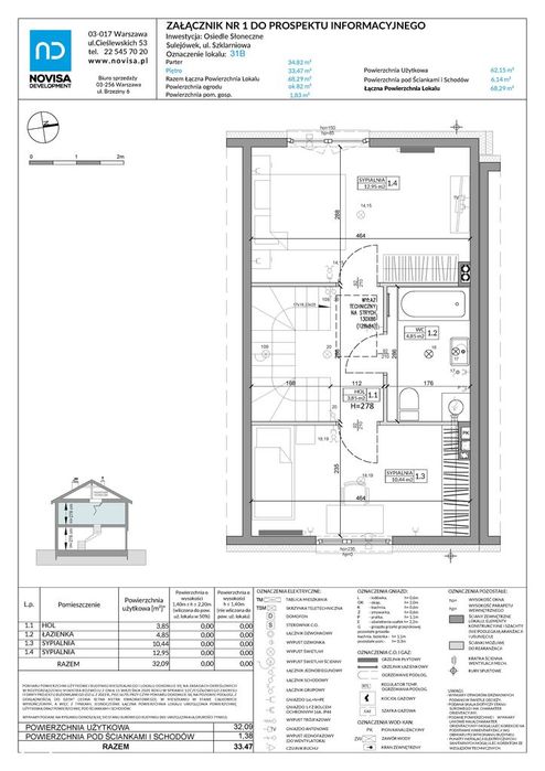 3-pokojowy dom 68m2 + ogródek Bezpośrednio
