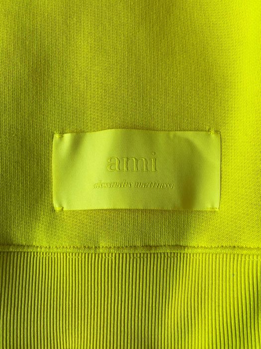 Sweater Ami Paris Amarela 100% Algodão Original