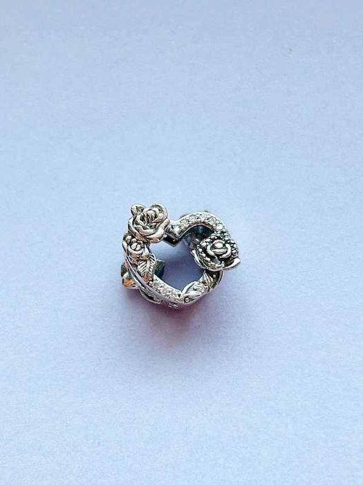 Charms Serce & Róże S925 do Bransoletka Pandora • Prezent DZIEŃ MATKI
