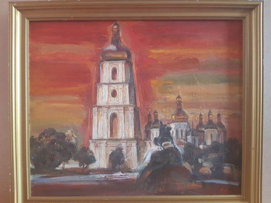 Картина Генриха Нечипоренко "София Киевская". 60х50см. Холст, масло.